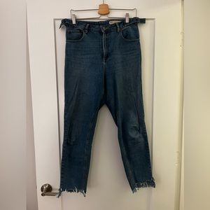 High waisted dark wash ASOS jeans